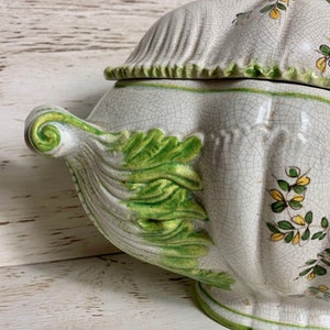 Antique Large Green Soup Tureen