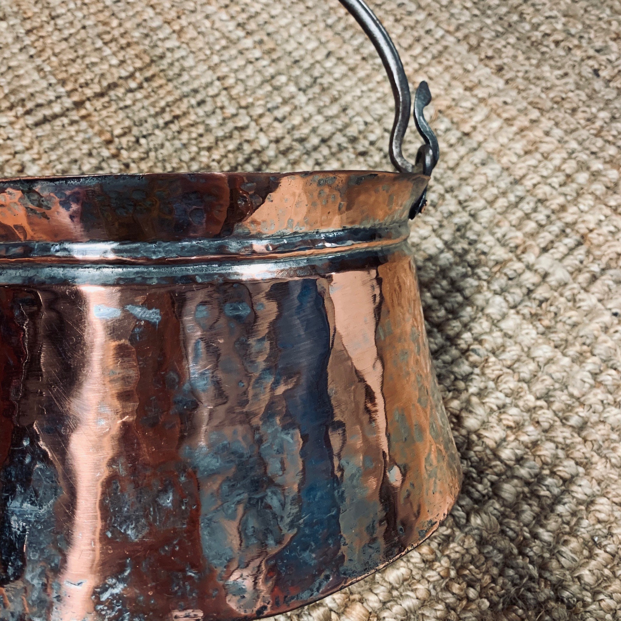Antique Copper Pot with Handle Etsy