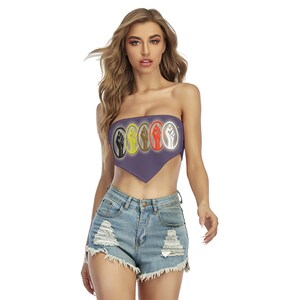 Unity Wear Print Women&#39;s Kimmie Blue Triangle Tube Top