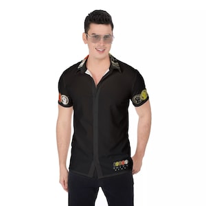 Unity Wear Black Button-Up Dress Shirt