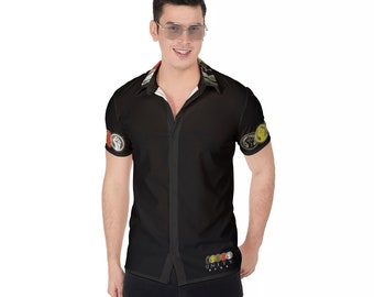 Unity Wear Black Button-Up Dress Shirt