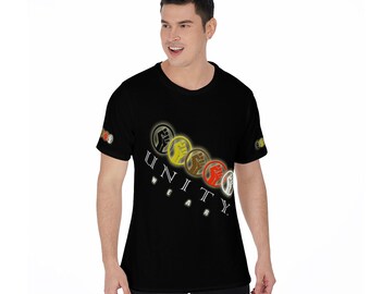 Unity Wear Men&#39;s Black O-Neck T-Shirt