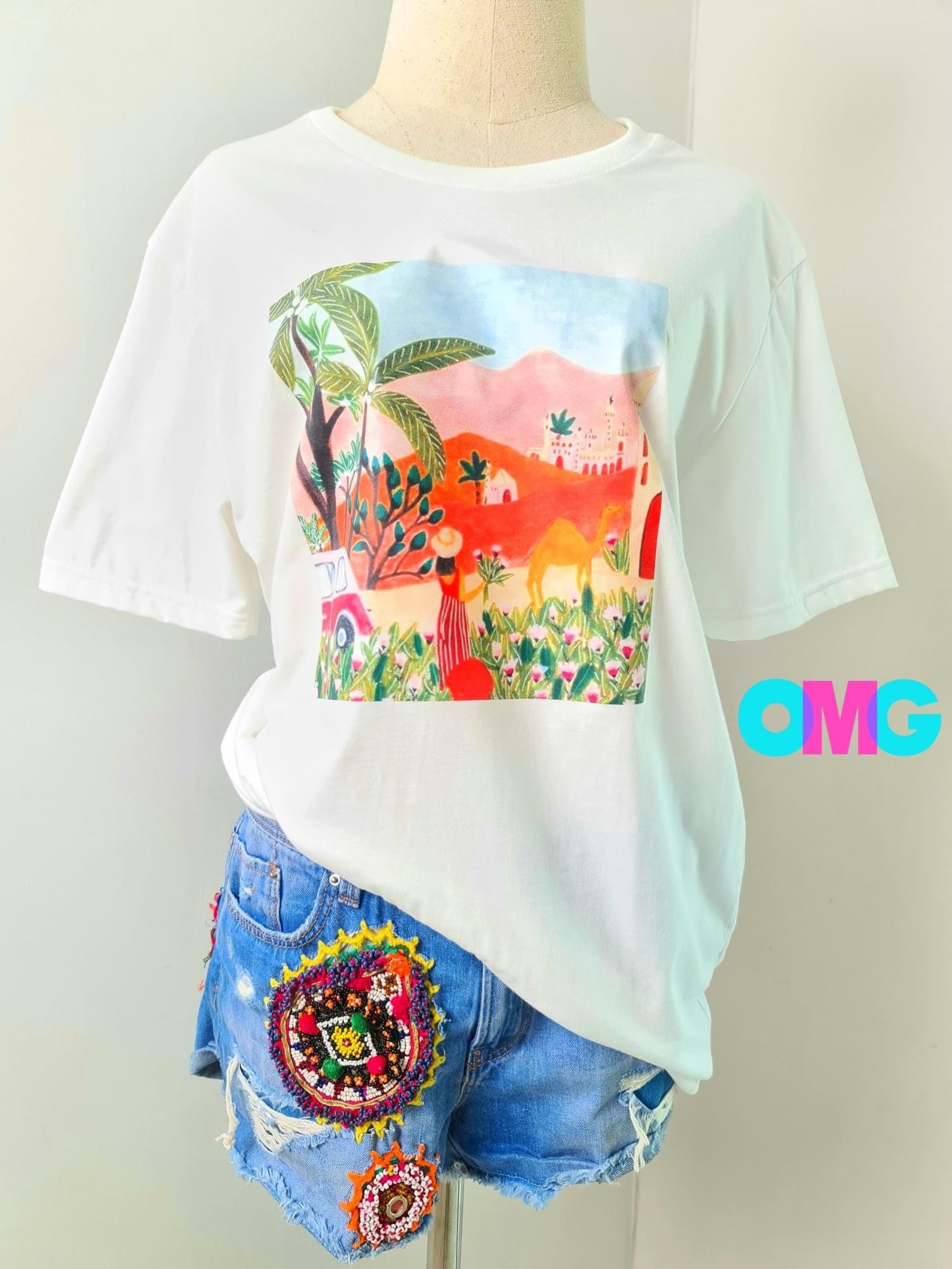 Tshirt bohemian womens tshirt Cotton TShirt Organic Etsy