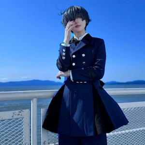 ciel blue dress Phantomhive c:maxi-dress Quinn dress - L Size:3-4 Years Unlined double