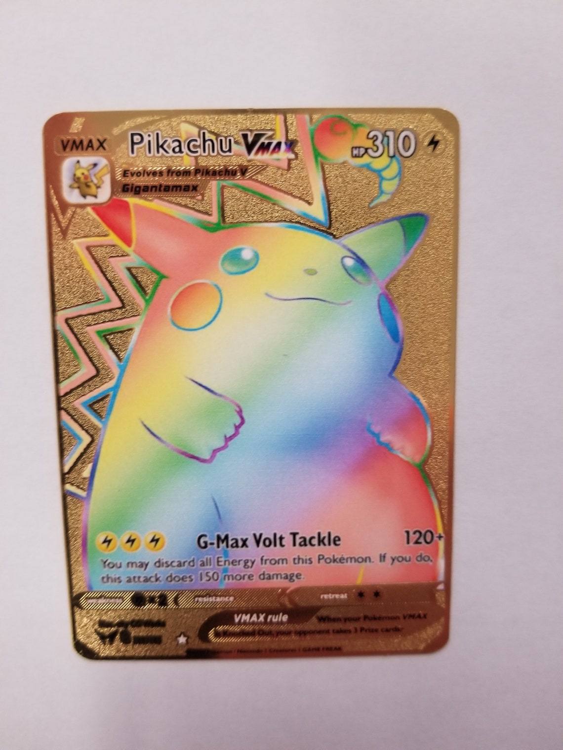 Pokemon 20th Anniversary Gold Pikachu Card Ndeatomic