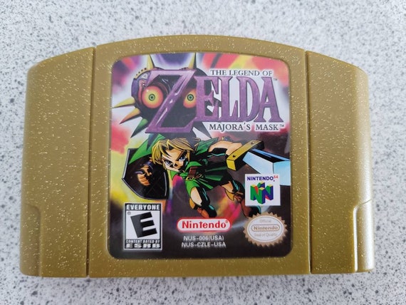 The Legend of Zelda Majora's Mask N64 Nintendo 64 Authentic Gold