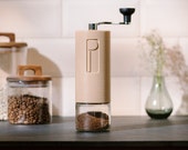 Coffee grinder Perkele UNO - manual with ceramic grinder incl. 2 containers, 1 lid, 1 crank Designed in Denmark Made in Germany