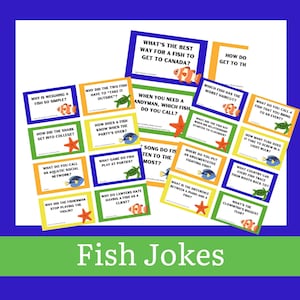Blagues poissons, activité de fête à imprimer sur le thème de la pêche pour enfants, adolescents et adultes