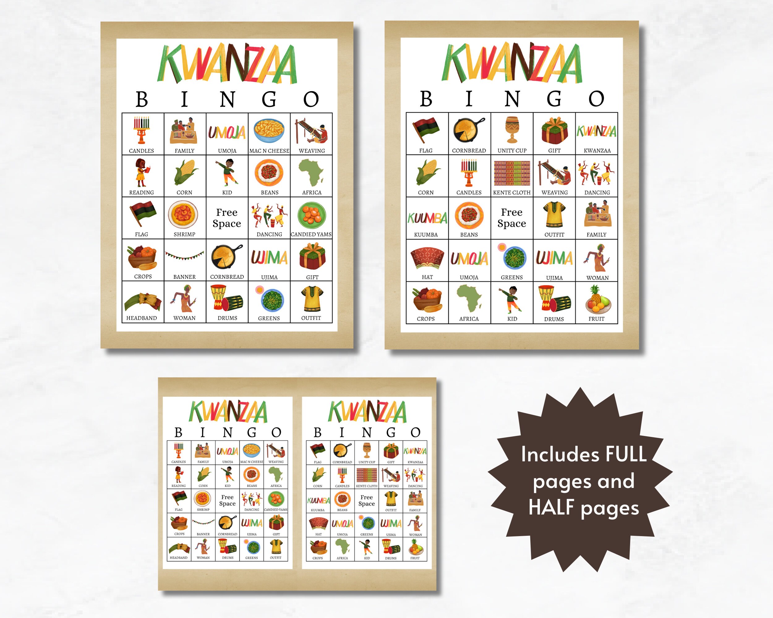 Kwanzaa Bingo Kwanzaa Games Printable Kwanzaa Party Games Etsy Kwanzaa Bingo Kwanzaa Games Printable Kwanzaa Party Games Etsy