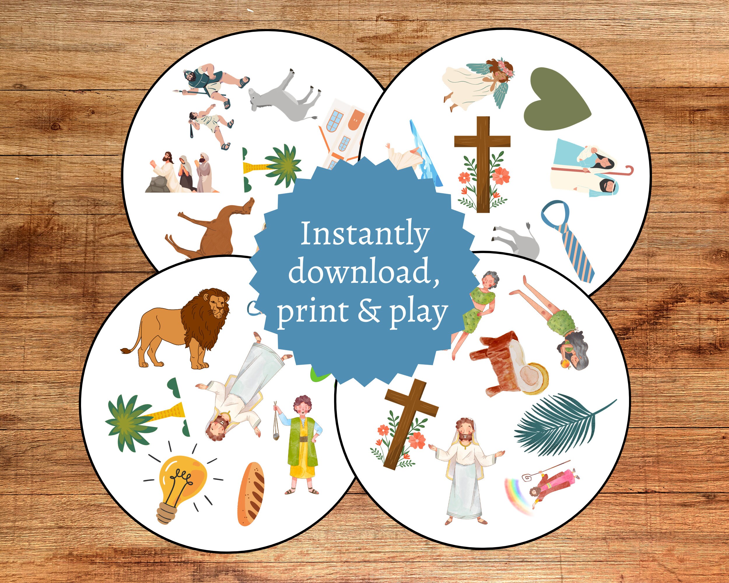 Bible Seek It Cards, Printable Bible Game for Kids and Teens, Christian ...