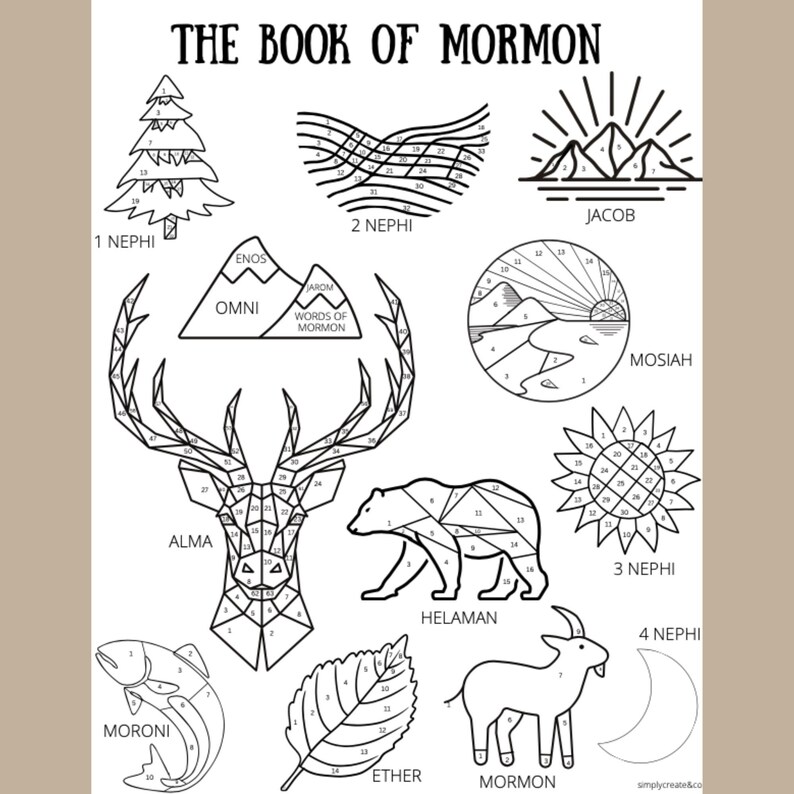 Book of Mormon Reading Chart, Printable LDS Scripture Study Tracker for