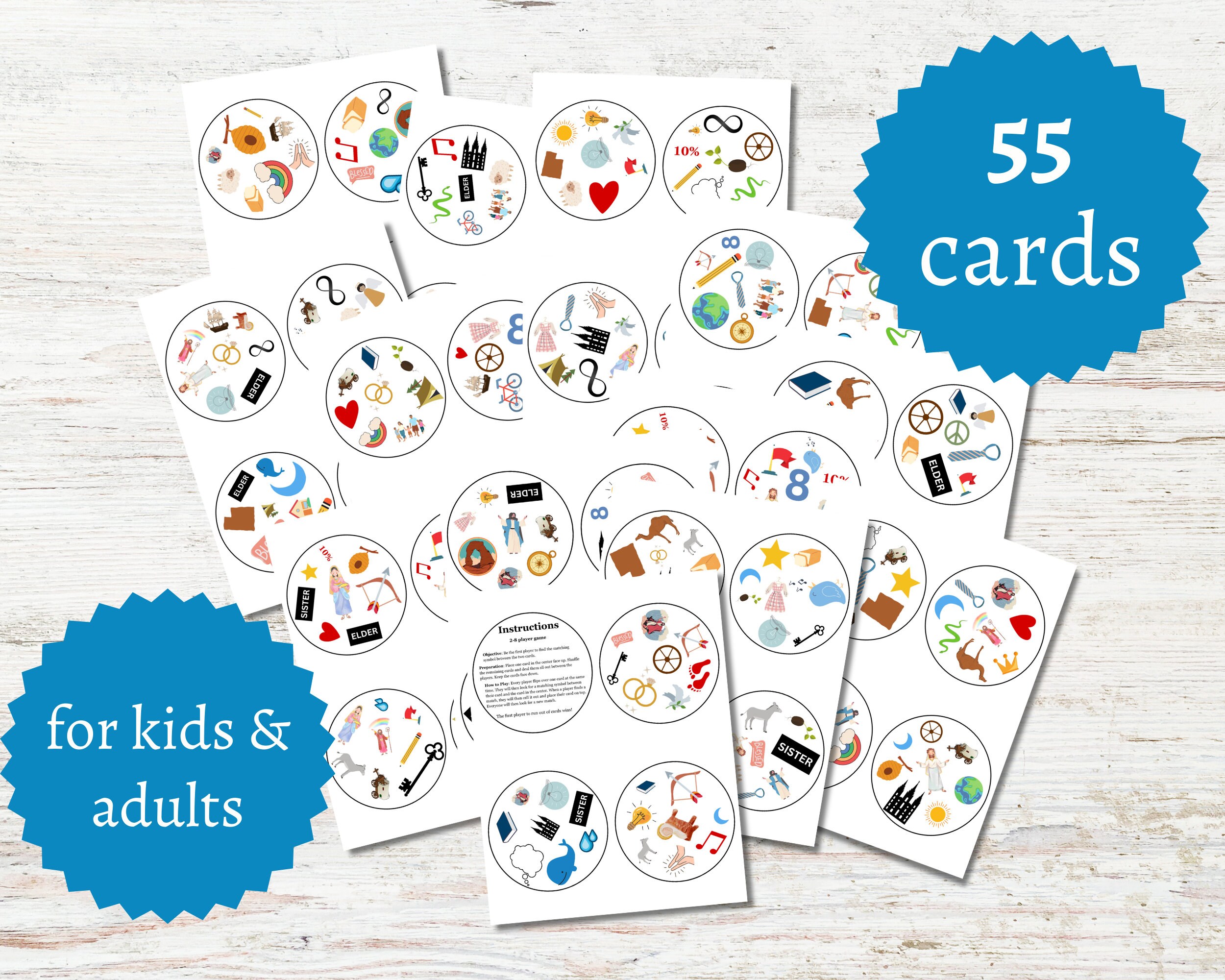 LDS Seek It Game, Printable Latter-day Saints Activity for Kids and ...