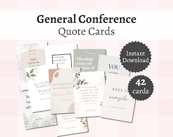 Quotekaarten algemene conferentie LDS, afdrukbare citaten der heiligen der laatste dagen voor jongevrouwen, ZHV, jongeren of seminarie