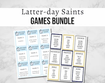 LDS Games Bundle, Printable LDS Games, Latter Day Saint Games, Book of Mormon Games