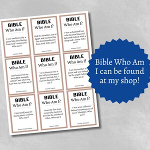 Book of Mormon Who Am I Trivia Cards, Printable Latter-day Saints Party ...
