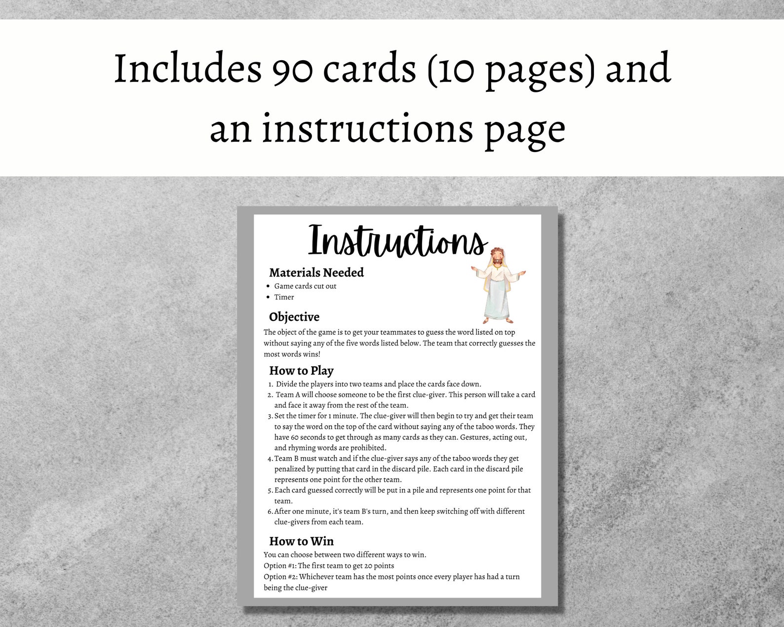 Resurrection Taboo Game, Printable Easter Activity, Bible Games for ...