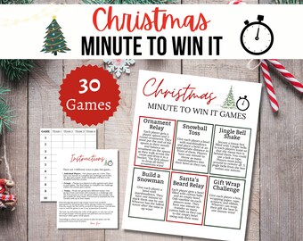 Minute to Win It Games Family Reunion Game Night Birthday - Etsy