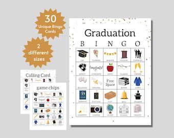 Graduation Bingo Game, Graduation Bingo Cards, Graduation Games Printable, Graduation Party Games