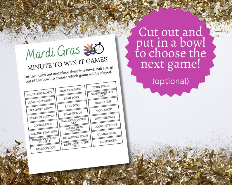 15 minute mardi gras timer