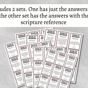 Book of Mormon Who Am I Trivia Cards, Printable Latter-day Saints Party ...