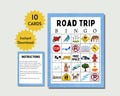 Road Trip Bingo Game for Kids: Printable Car Ride Activity (PDF Download)