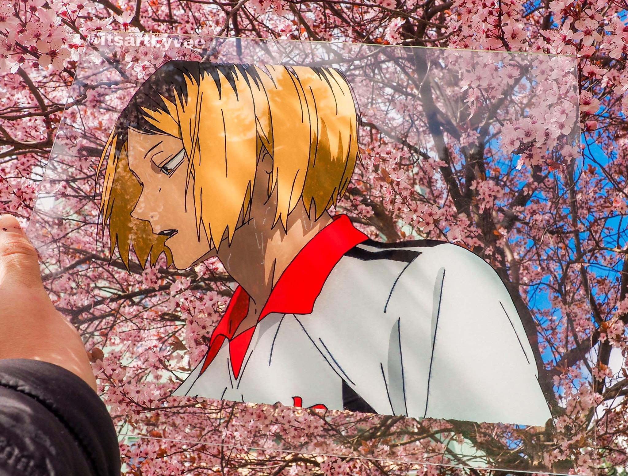 Anime Haikyuu Kenma Glass Painting 30x24 cm Etsy