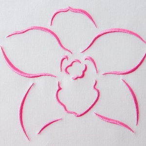 Cymbidium Orchid Digital Embroidery File