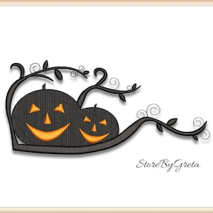 Halloween embroidery machine pe designs happy pumpkins pes instant digital download