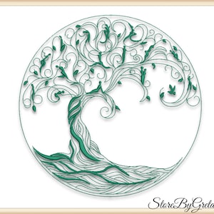 Tree of life embroidery machine pe designs pes instant digital download