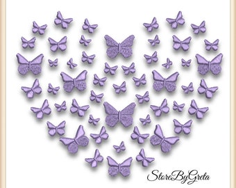 Embroidery Machine Design Butterfly  Heart Love Pes Instant Digital Download