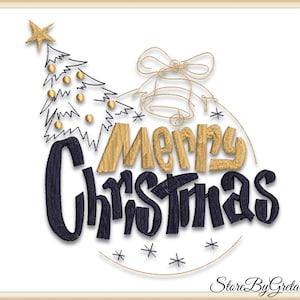 Christmas embroidery machine pe designs merry christmas pes instant digital download