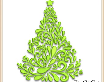 Christmas Tree Embroidery Designs Ornaments Pes Machine Instant Digital Download