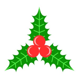 Christmas Holly Designs PNG and SVG