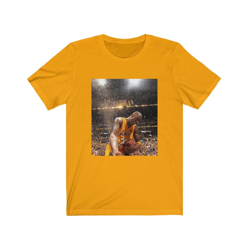 Gold Kobe Confetti Graphic Tee | Etsy