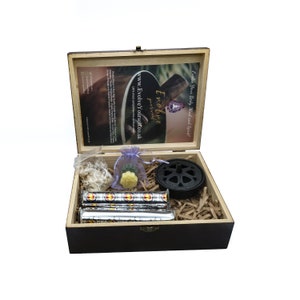 Cast Iron Incense Burner Gift Set