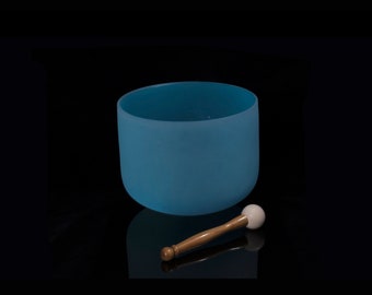 Frosted Coloured Crystal Singing Bowl -  432 Hz