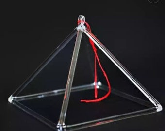 Clear Quartz Crystal Singing Pyramid