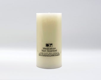 Large Non Scented Meditation Candle