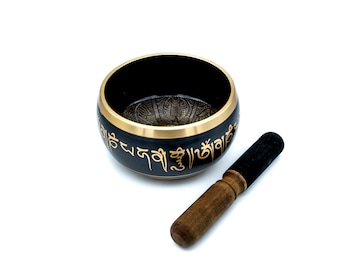 Tibetan Brass Engraved Singing Bowls