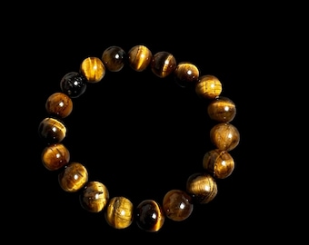 Tigers Eye Bead Bracelets -10mm
