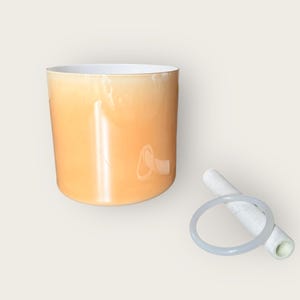 Cosmic Light Alchemy Citrine Opaque singing Bowl- 440 HZ Note E3