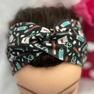 Cute Dentist/Dental Hygienist on Black Headband