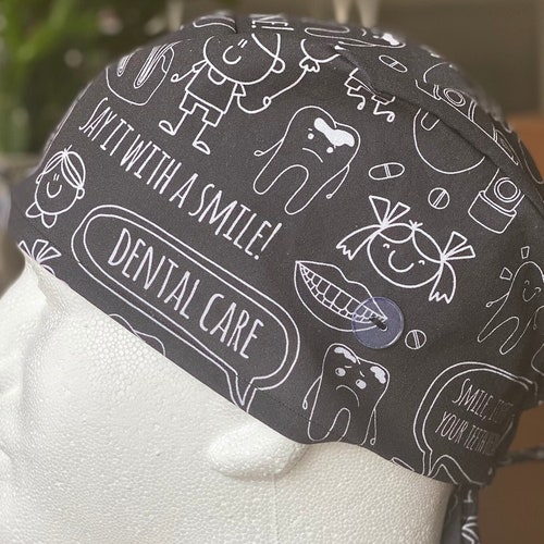 4 Pcs Dentist Scrub Caps Dental Caps Dentist Gift Dental Etsy