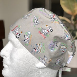 Cartoon Dalmatian Pups Daily Fun Scrub Cap