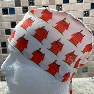 Snoop Dog House on White Surgical Dental Scrub Cap