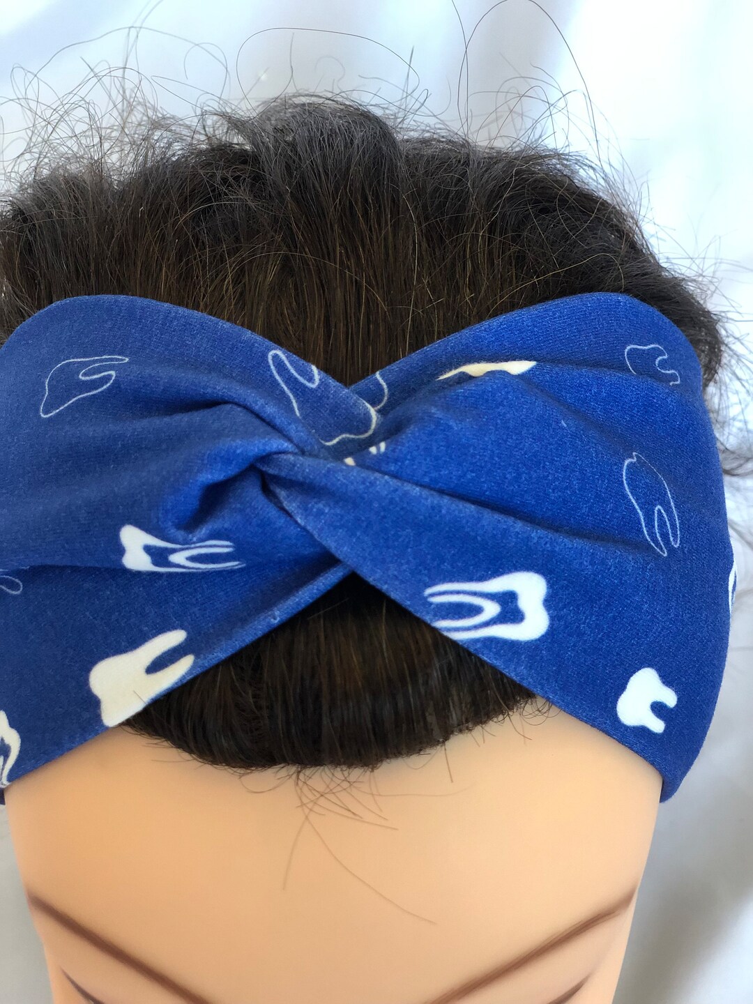 Blue Solid Dental Teeth Headband Etsy