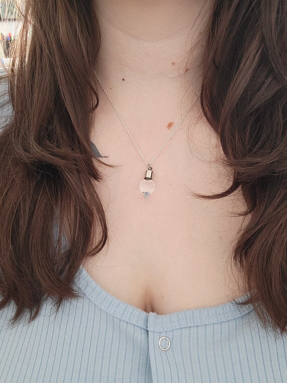 Drop charm best sale necklace