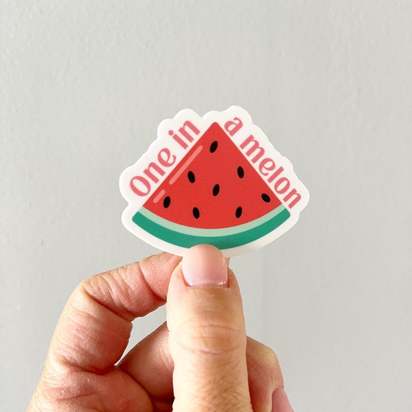 One in a Melon, Teacher Sticker, Teacher Appreciation Gift, Watermelon Sticker, Teacher Gifts, Gifts For Teachers, Teacher Stickers