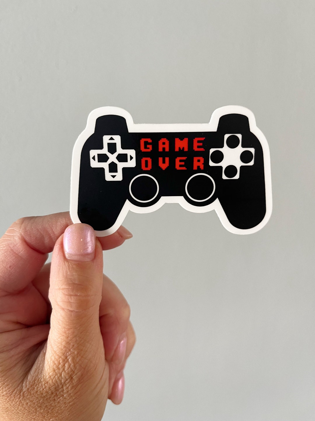 Game Over Controller Sticker, Waterproof Vinyl Decal - Etsy