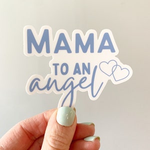 Mama To An Angel Vinyl Sticker, angel mom gift, condolence gift, mama stickers, Miscarriage, Miscarriage Gift